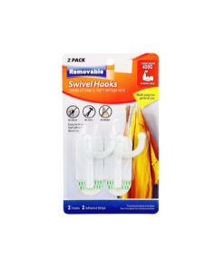 Swivel Hooks Removable 2pk