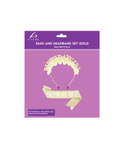 Alternative view of Gold Birthday Girl Set 2pk