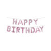 Light Pink Confetti Happy Birthday Balloon Banner 16in