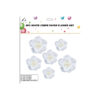 White Crepe Paper Flower Set 6pk
