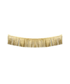 Gold Paper Fringe Banner 2m