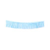 Light Blue Paper Fringe Banner 2m