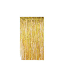 Gold Wavy Foil Curtain 1x2m