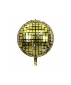 Gold Mirror Ball Foil Balloon 22in