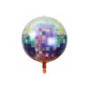 Rainbow Mirror Ball Foil Balloon 22in