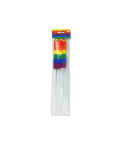 Alternative view of Rainbow flag 8pk