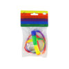 Rainbow Rubber Bracelet 4pk