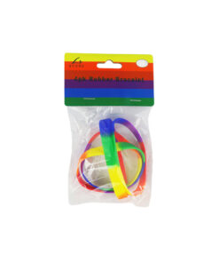 Rainbow Rubber Bracelet 4pk