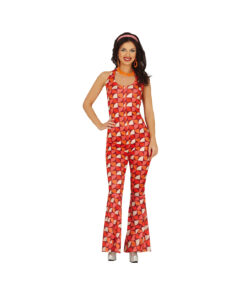 Red Disco Jumpsuit Adult