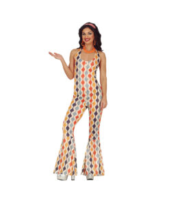 White Disco Jumpsuit Adult