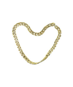 Gold Plastic Chain Necklace