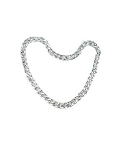 Silver Plastic Chain Necklace