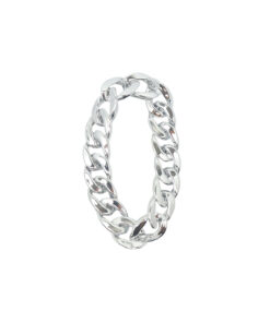 Silver Plastic Chain Bracelet