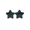 Black Solid Color Party Star Glasses