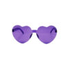 Purple Heart Shape Party Glasses