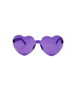 Purple Heart Shape Party Glasses