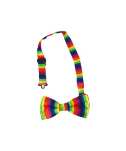 Rainbow Bowtie Adult 12x7cm