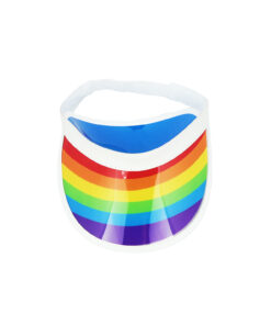 Rainbow Transparent Plastic Visor