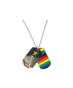 Alternative view of Rainbow Pride Metal Dog Tag