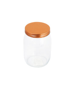 Alternative view of Glass Storage Jar With Copper Lid 980ml 11x11x15.6mm