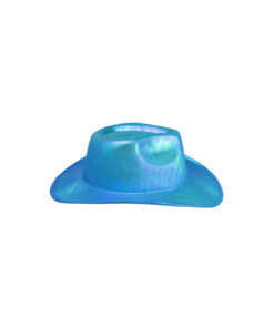 Blue Iridescent Cowboy Hat