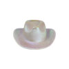 White Metallic Cowboy Hat
