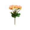 2 Tone Peach/Cream Rose Bunch 41cm