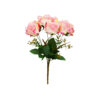 2 Tone Pink/White Rose Bunch 41cm
