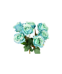 Alternative view of Blue Rose Bunch 41cm