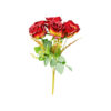 Red Rose Bush Bunch 7 Head 41cm