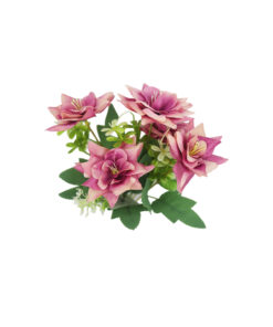 Alternative view of Hot Pink Rose 5 Head 28cm