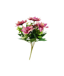 Hot Pink Rose 5 Head 28cm