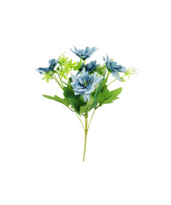 Blue Rose 5 Head 28cm