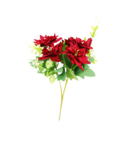 Red Rose 5 Head 28cm