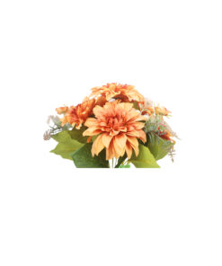 Alternative view of Orange Dahlia 9 Head 43cm