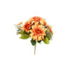 Orange Dahlia 9 Head 43cm