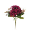 Dark Red Dahlia 9 Head 43cm