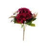Dark Red Dahlia 9 Head 43cm