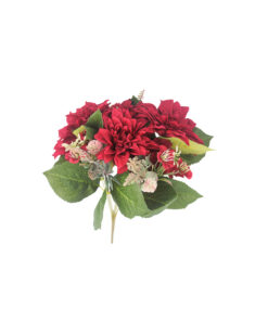 Alternative view of Red Dahlia 9 Head 43cm