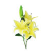 Yellow Big Lily 3 Head 82cm