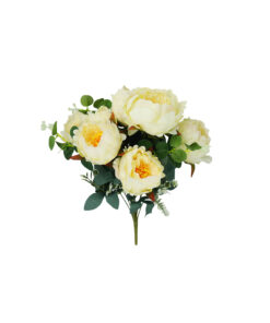 Alternative view of White Peony 11 Branch 8 Head 48cm