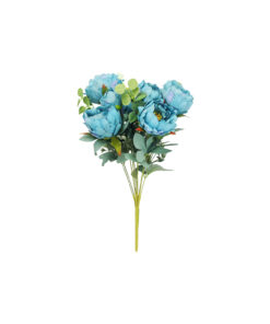 Blue Peony 11 Branch 8 Head 48cm