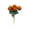 Orange Peony 11 Branch 8 Head 48cm