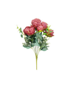 Hot Pink Peony 11 Branch 8 Head 48cm