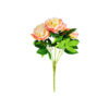 Peach Peony 5 Head 48cm