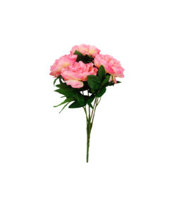 Pink Big Peony 5 Head 48cm