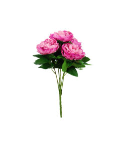 Hot Pink Big Peony 5 Head 48cm