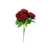 Dark Red Big Peony 5 Head 48cm