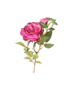 Alternative view of Hot Pink Rose Bud 2 Head 66cm