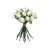White Rose Bud 18 Head 28cm
